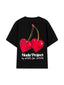 Nude Project Juicy Cherry Tee Black