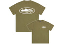 Corteiz Island Puff Print Tee Olive