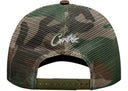 Corteiz Island Puff Print Trucker Hat Woodland Camo
