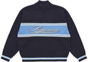 Supreme Script Stripe Half Zip Sweater Navy