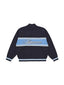 Supreme Script Stripe Half Zip Sweater Navy
