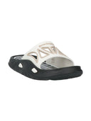 Palm Angels Rubber Slides White Black