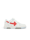 OFF-WHITE Out Of Office Low Tops Outlined Light Blue Red