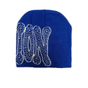 Mixed Emotions Blue 'Rhinestone' Beanie