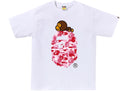 BAPE ABC Camo Milo On Big Ape Tee (FW25) White/Pink