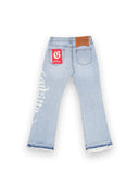 Godspeed OG Logo Flared Denim Printed Blue