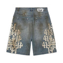 Vale Forever White Charm Jorts 'Mid Wash'