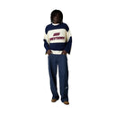 Eme Studios Layr Navy Knit Sweater