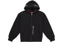 Supreme God Over Money Zip Up Hooded Sweatshirt Black