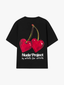 Nude Project Juicy Cherry Tee Black one-kickz