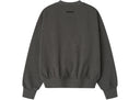 Essentials Embossed Classic Crewneck Sweatshirt Charcoal Heather