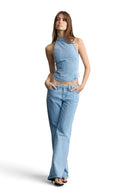 Nude Project Simona Top Light Blue one-kickz