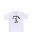 BAPE ABC Camo College Tee White/Grey