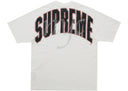 Supreme Rhinestone Script S/S Top White