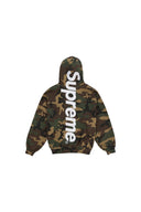 Supreme Satin Applique Hooded Sweatshirt (SS26) Woodland Camo