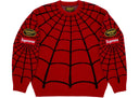Supreme Vanson Leathers Spider-Man Sweater Red