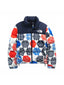 The North Face Women's Printed 1996 Retro Nuptse Jacket Blue IC Geo Print