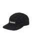 Supreme Frayed Croc Denim Camp Cap Black