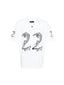 Amiri Oversized 22 Soccer White T Shirt