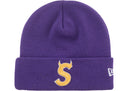 Supreme New Era Devil S Logo Beanie Purple
