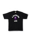 BAPE Color Camo College Tee Black/Purple