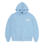 Corteiz Island Puff Print Zip Hoodie Baby Blue