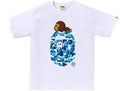BAPE ABC Camo Milo On Big Ape Tee (FW25) White/Blue