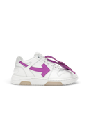 OFF-WHITE Out Of Office OOO Low Tops White Purple