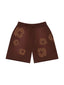 Denim Tears Mono Cotton Wreath Sweat Shorts Brown