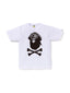 Bape Captain Ape Crossbone Tee Mens White