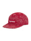 Supreme Bandana Jacquard Denim Camp Cap Red