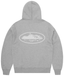 Corteiz Island Puff Print Zip Hoodie 'Heather Grey'