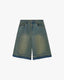 Nude Project Old Baggy Denim Shorts Blue