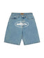 Corteiz Baggy Denim Shorts Stonewash