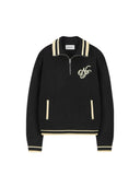 Nude Project Ying-Yang Quarter Zip-Knit Black